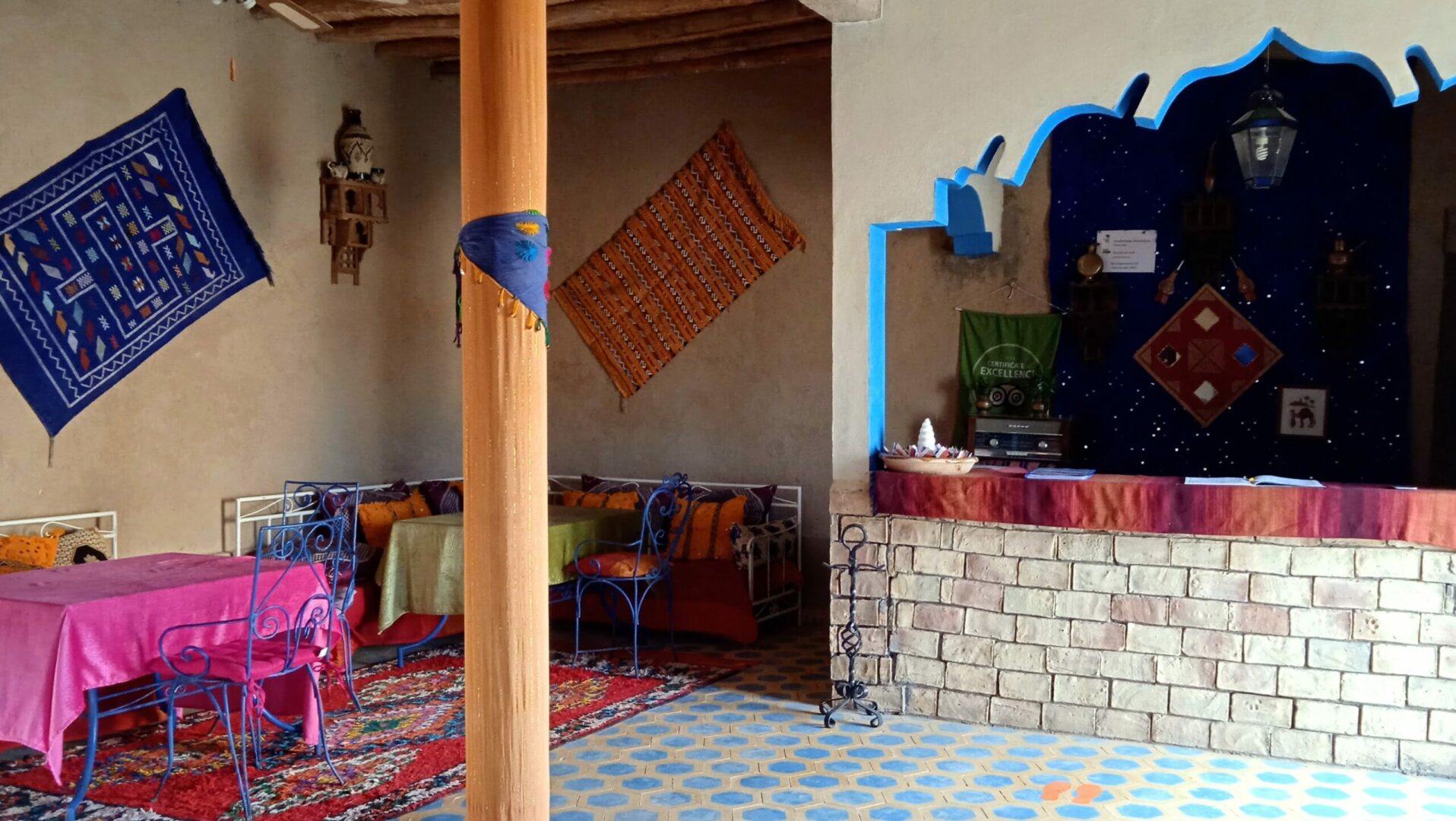 Accueil - Réception de l'auberge La Vallée des Dunes