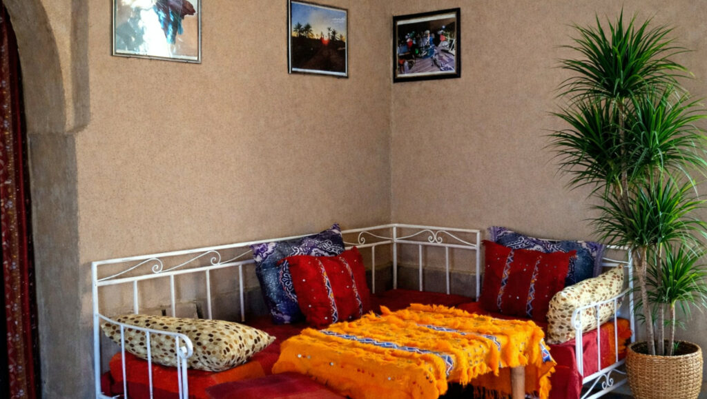 salon de l'auberge La Vallée des Dunes